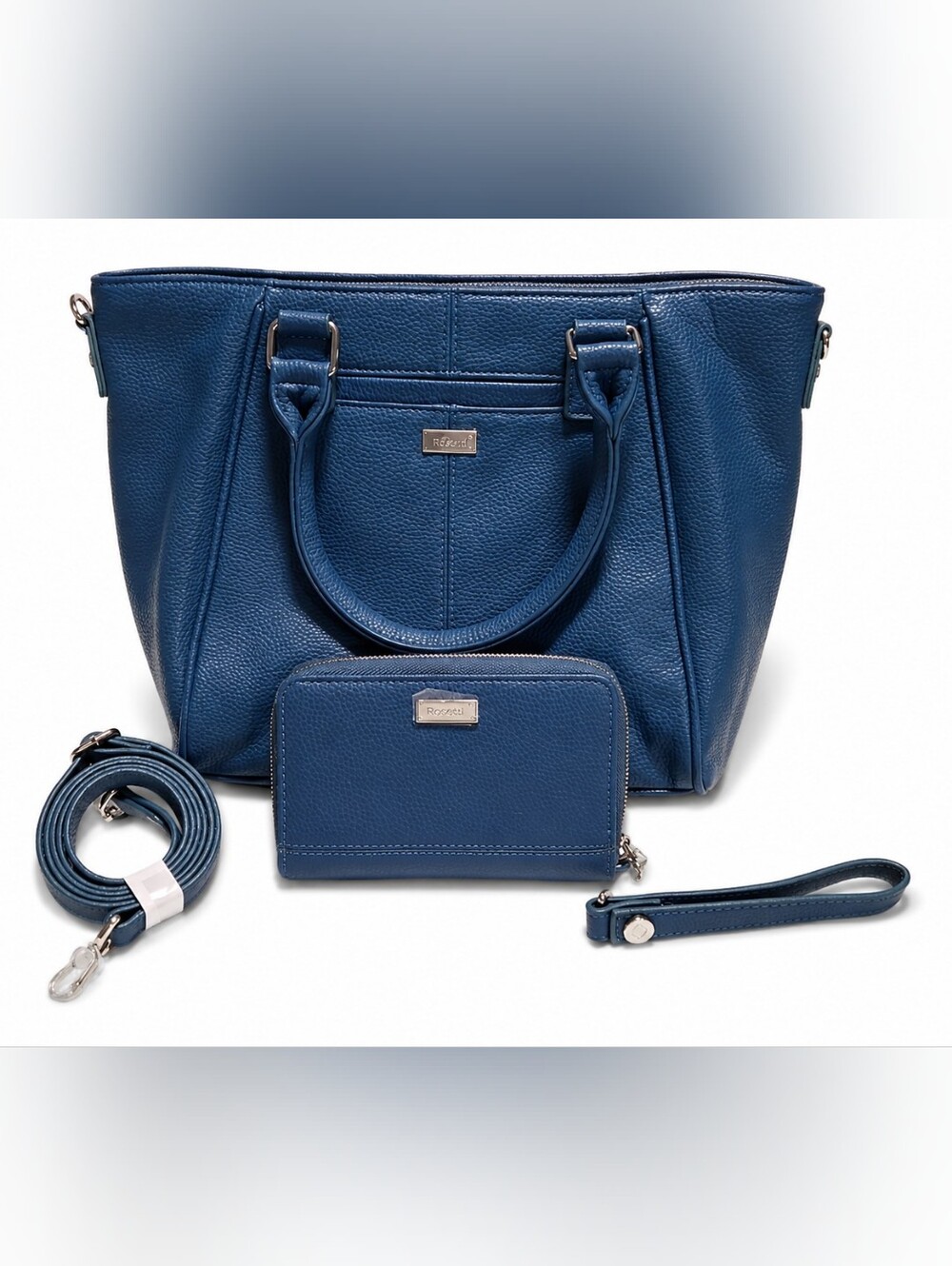 Thirty-One Jewell Pebble Tote & Rolling Jewell Wallet Set | Teal Affair | NWOT